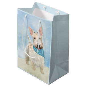 Scottish Terrier Wheaten Dog Painting Original Art Medium Gift Bag