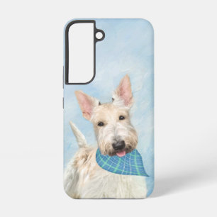 Scottish Terrier Wheaten Dog Painting Original Art Samsung Galaxy Case