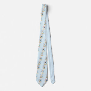 Scottish Terrier Wheaten Dog Painting Original Art Tie