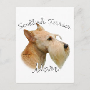 Scottish Terrier (wheaten) Mum 2 Postcard