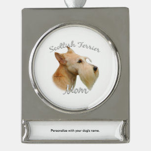 Scottish Terrier (wheaten) Mum 2 Silver Plated Banner Ornament