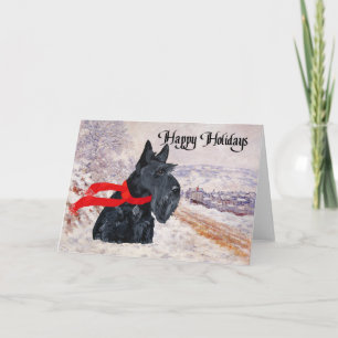 Scottish Terrier Winter Holiday