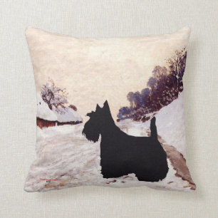 Scottish Terrier Winter Pillow