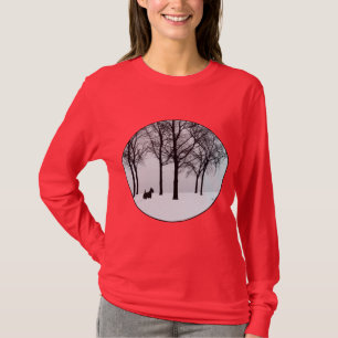 Scottish Terrier Winter Woods T-Shirt