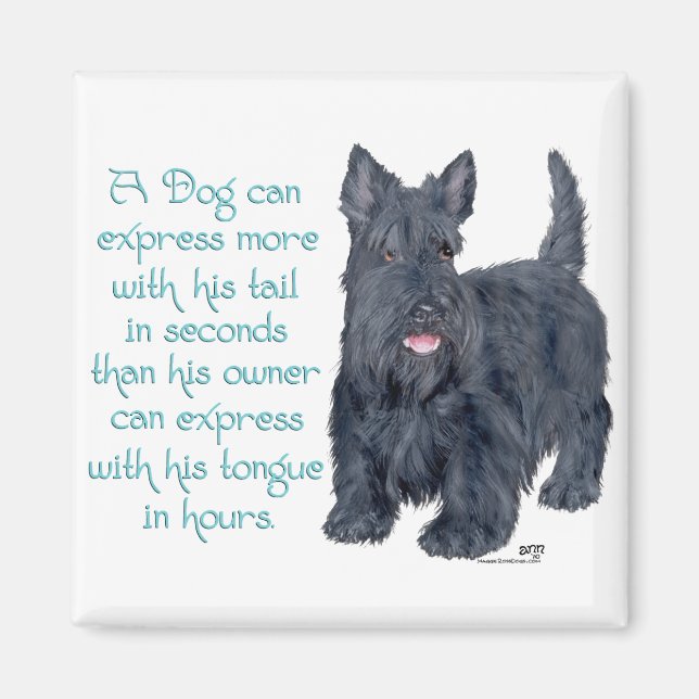 Scottish Terrier Wit & Wisdom - Talking Magnet (Front)