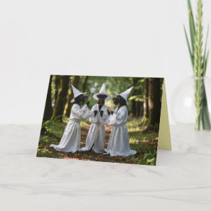 Scottish Terrier Witch Halloween Card