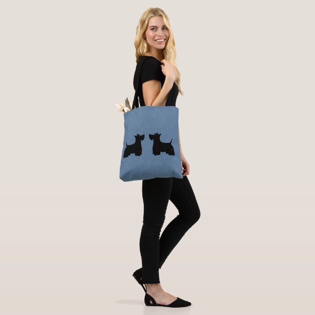 Scottish Terriers Allover Tote Bag (On Model)