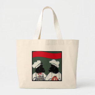Scottish Terriers Large Tote Bag