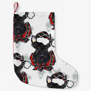 SCOTTISH TERRIERS SMALL CHRISTMAS STOCKING