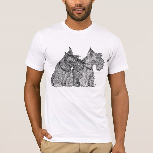 Scottish Terriers T-Shirt (Front)