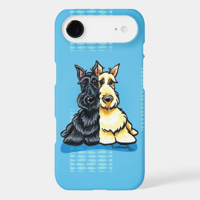 Scottish Terriers Two of a Kind Case-Mate iPhone Case (Back)