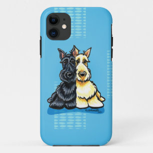 Scottish Terriers Two of a Kind iPhone 11 Case