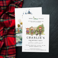 Scottish Themed Birthday Party Invitation