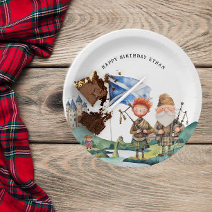 Scottish Themed Birthday Party Paper Plate