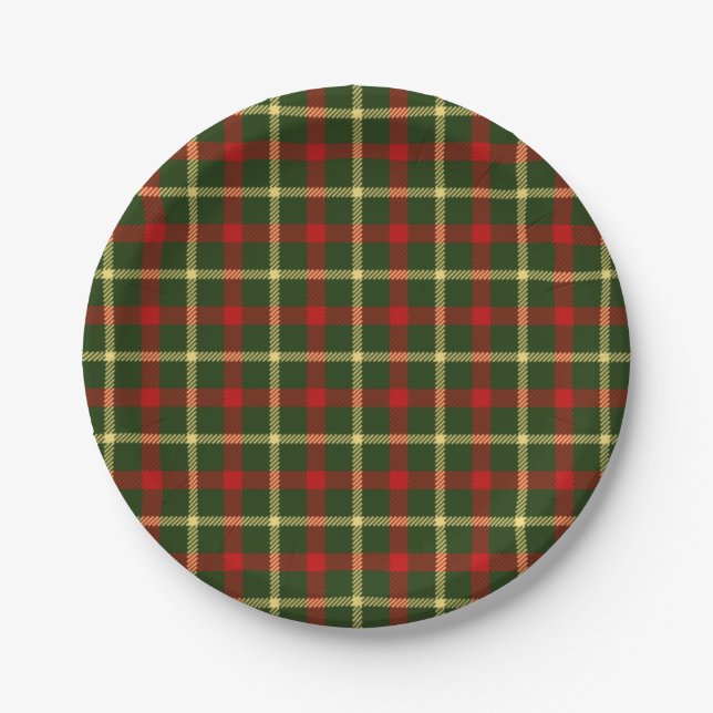 Scottish Themed Celebration Party Paper Plate (Front)