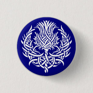 Scottish Thistle 3 Cm Round Badge