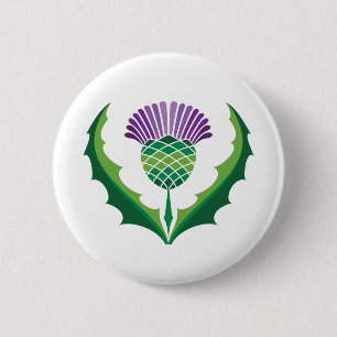 Scottish Thistle Button