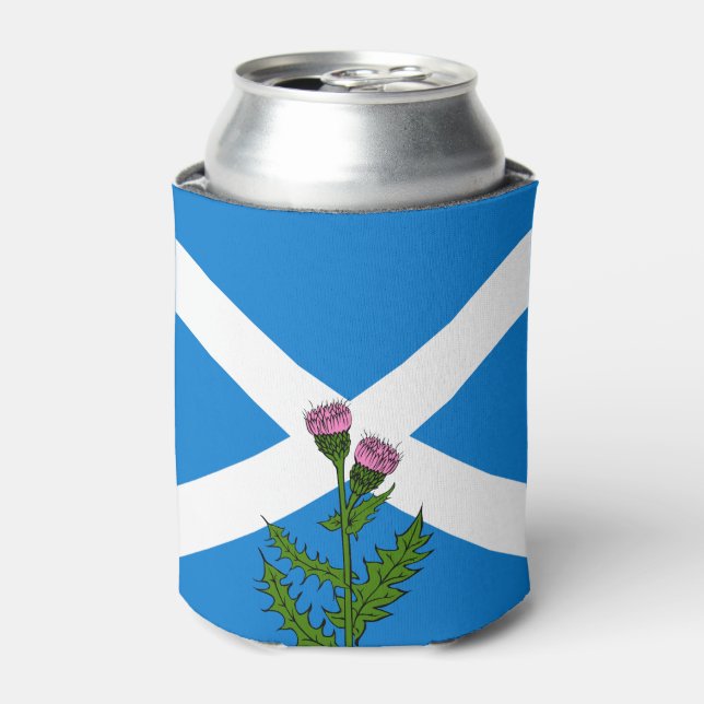 Scottish thistle can cooler (Can Front)