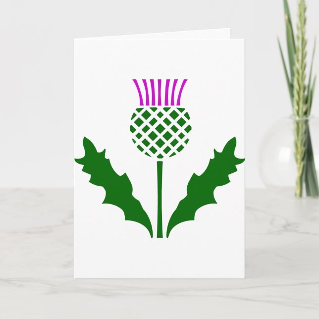 Scottish Thistle Card (Front)