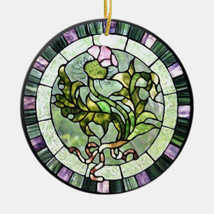 Scottish Thistle Ceramic Ornament