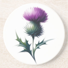 Scottish Thistle Coaster