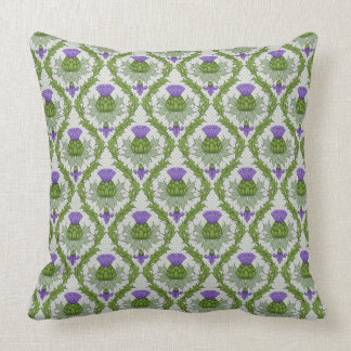 Scottish Thistle Damask Cushion