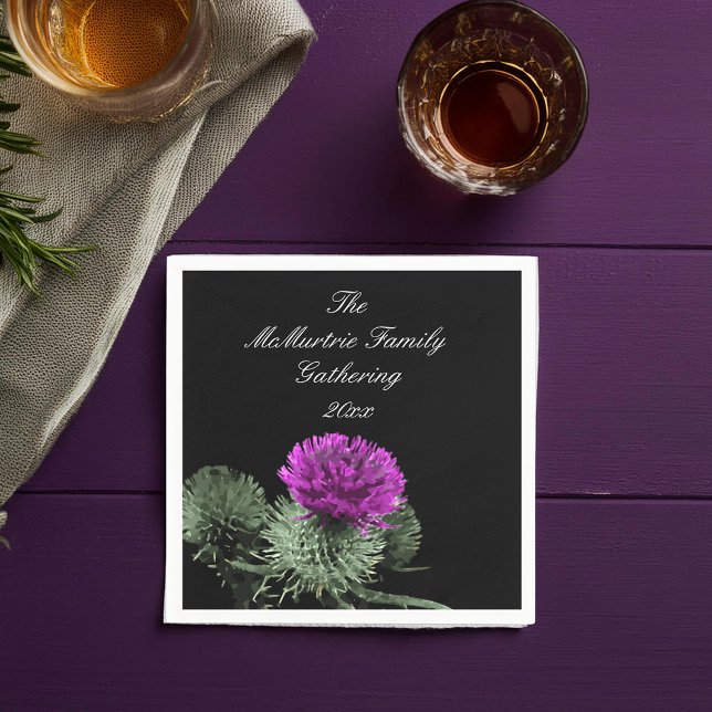  Scottish Thistle Family Gathering Napkin (Creator Uploaded)
