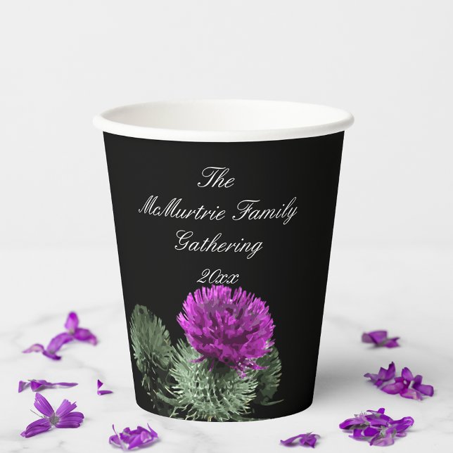  Scottish Thistle Family Gathering Paper Cups (Creator Uploaded)