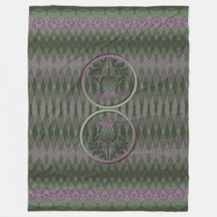 Scottish Thistle Fleece Blanket