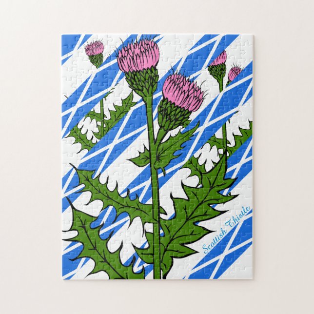 Scottish thistle jigsaw puzzle (Vertical)