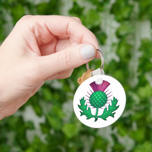 Scottish Thistle Key Ring (Hand)
