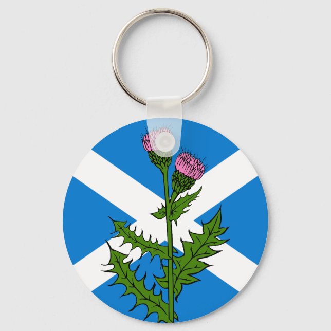 Scottish thistle key ring (Front)