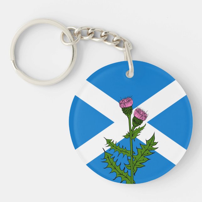 Scottish thistle key ring (Front)
