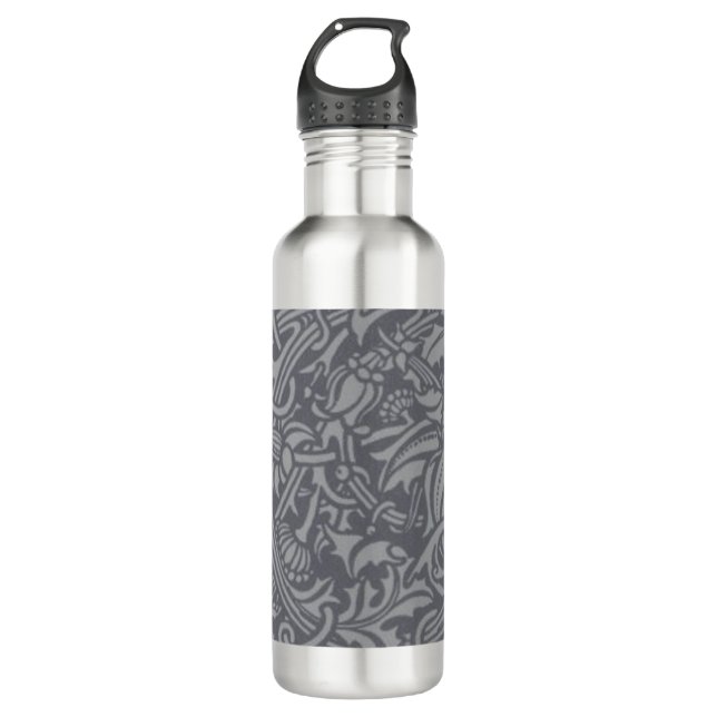 Scottish Thistle Knot William Morris Style 710 Ml Water Bottle (Front)
