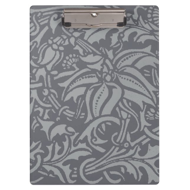 Scottish Thistle Knot William Morris Style Clipboard (Front)