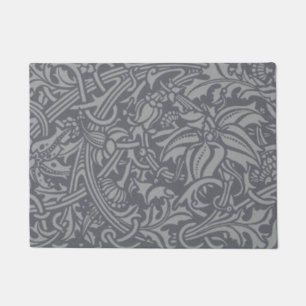 Scottish Thistle Knot William Morris Style Doormat