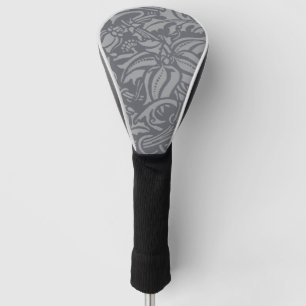 Scottish Thistle Knot William Morris Style Golf Head Cover