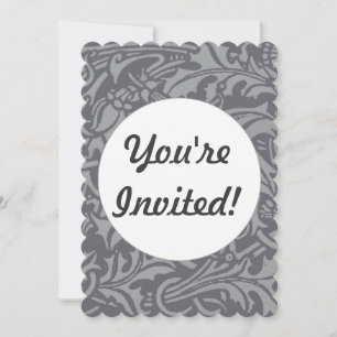 Scottish Thistle Knot William Morris Style Invitation