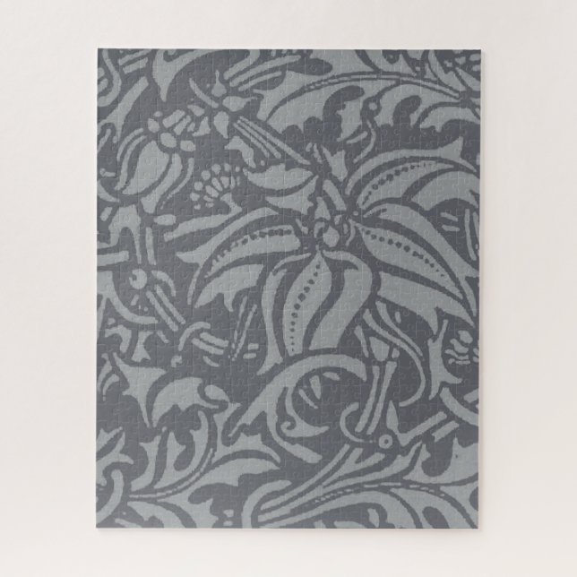 Scottish Thistle Knot William Morris Style Jigsaw Puzzle (Vertical)
