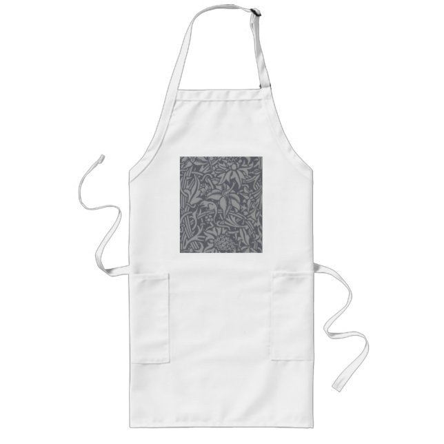 Scottish Thistle Knot William Morris Style Long Apron (Front)