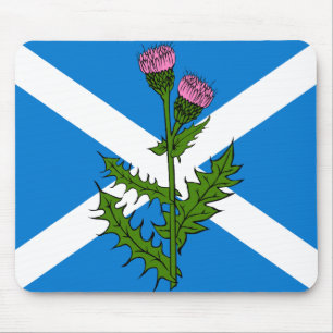 Scottish thistle mouse pad