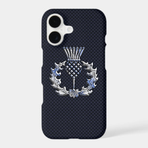 Scottish Thistle on Carbon Fibre like Decor