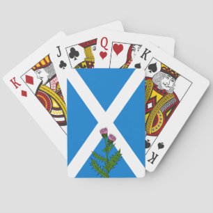 Scottish thistle playing cards