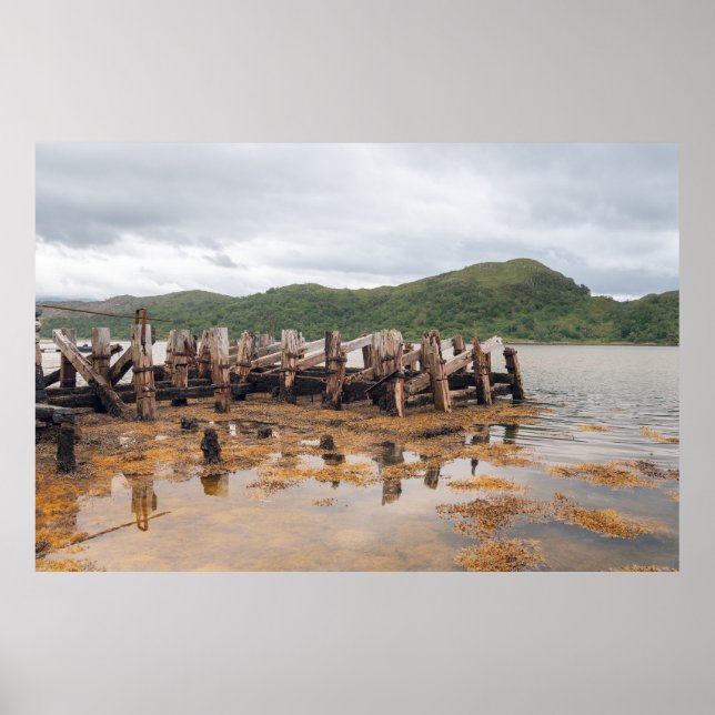 Scottish Timber Pier Poster (Front)