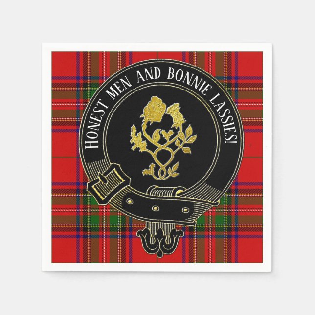 Scottish Toast or Your Text Napkins  (Front)