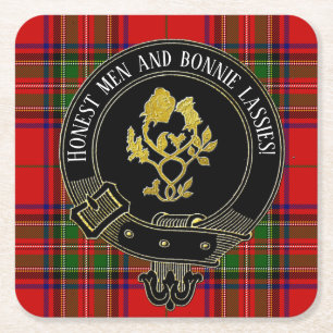 Scottish Toast or Your Text Napkins Square Paper Coaster