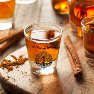 Scottish Tree of Life Shot Glass