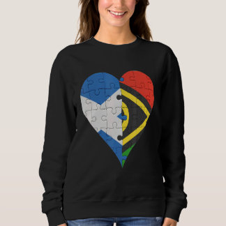 Scottish Vanuatuan Flag Heart Sweatshirt