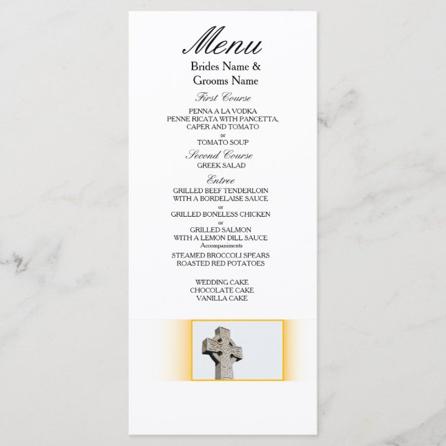 Scottish-Wedding-Celtic-Cross Menu (Front)