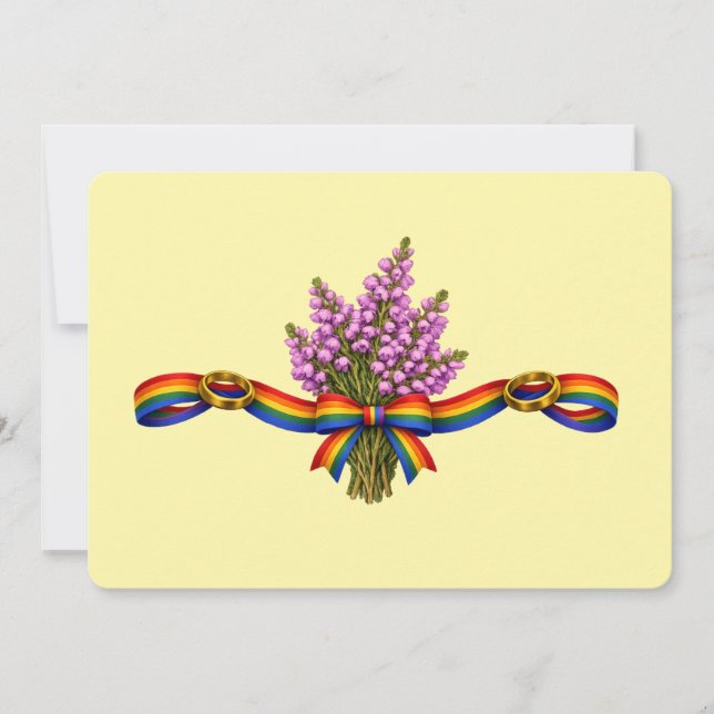 Scottish Wedding LGBTQIA+ pride celebration day  Invitation (Front)